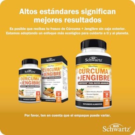 Cúrcuma y Jengibre Orgánica | 95% Curcuminoides Estandarizados con Extracto de Pimienta Negra BioPerine® para Máxima Absorción | Apoyo Natural para la