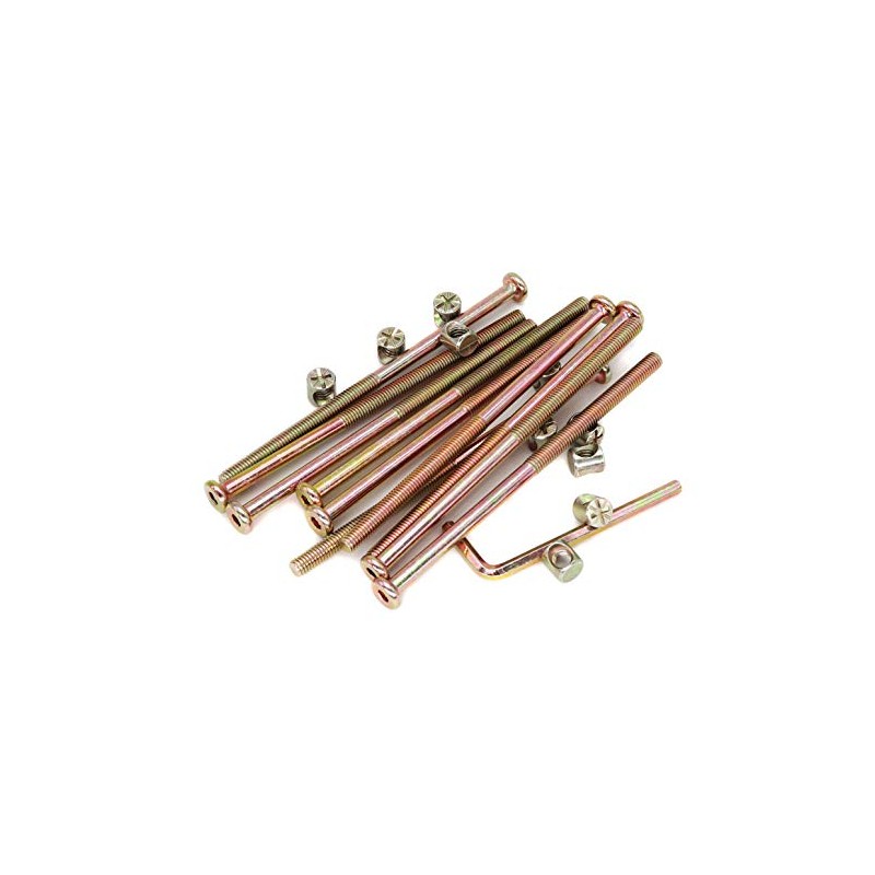 Antique Bed Bolts Hardware Replacement Parts, cSeao 10-Pack M6 120mm