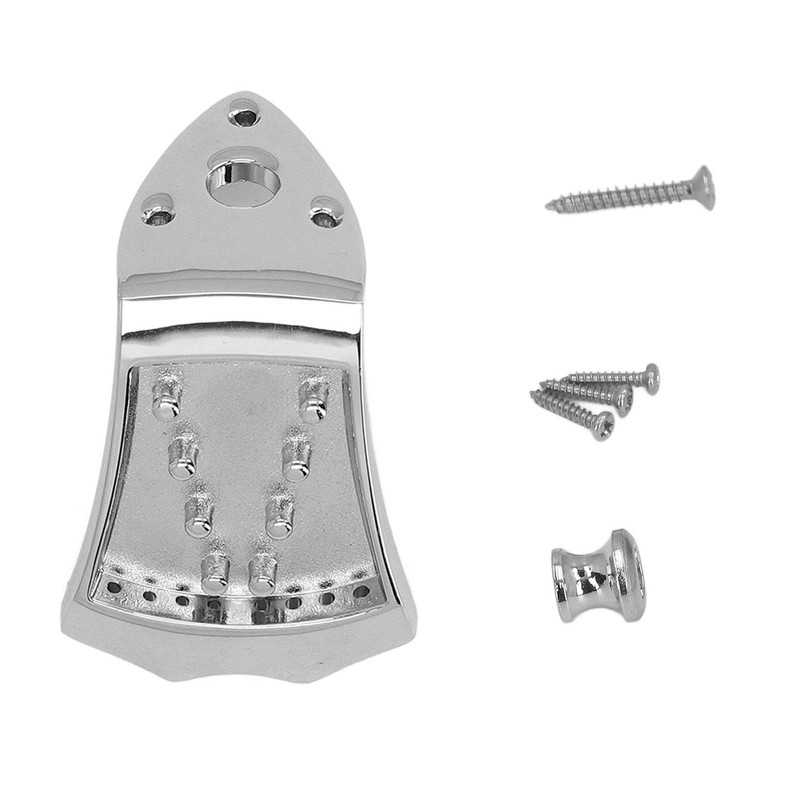 8 String Mandolin Tailpiece with Belt Buckle and Screws Metal