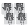 Cheeky Scottish True Scotsman Kilted Highland Swing Set Of 4 Boxed Grey Coasters