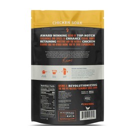 Kosmos Q Chicken Soak Brine - 16 Oz BBQ Brine Mix for Whole Chicken, Breast, or Tenderloins - Award-Winning Seasoning & Soak Kit Made in the USA (Chicken)