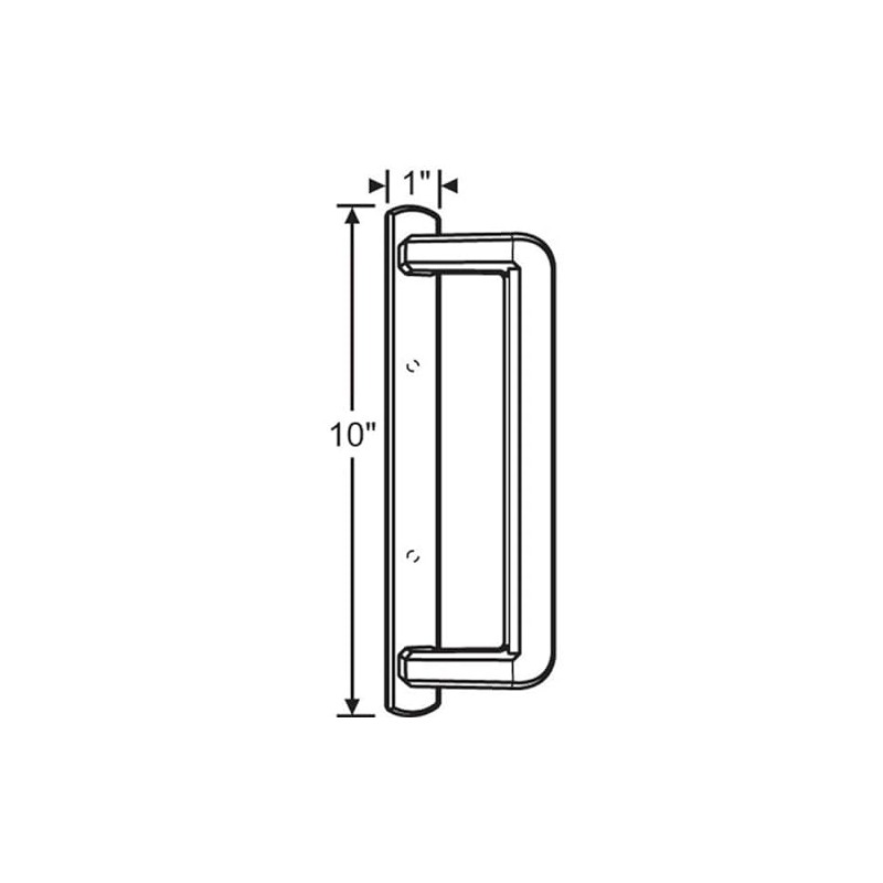 Alcan PGT Exterior Sliding Door Handle Replacement, Color: Black