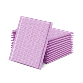 Switory 25pcs Padded Envelopes Purple Bubble Mailers 6x10 Waterproof Opaque Bubble Envelopes Thick Padded Mailers Packaging for Jewelry, Makeup Lavender