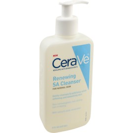 CeraVe Salicylic Acid Cleanser | 8 Ounce | Renewing Exfoliating Face Wash with Vitamin D for Rough and Bumpy Skin | Fragrance Free