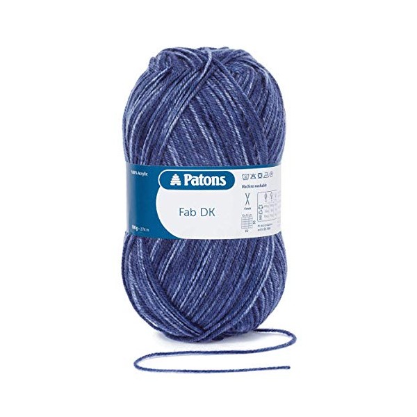 Patons Fab DK Kitting/Crochet Yarn Double Knitting Wool 100g Balls