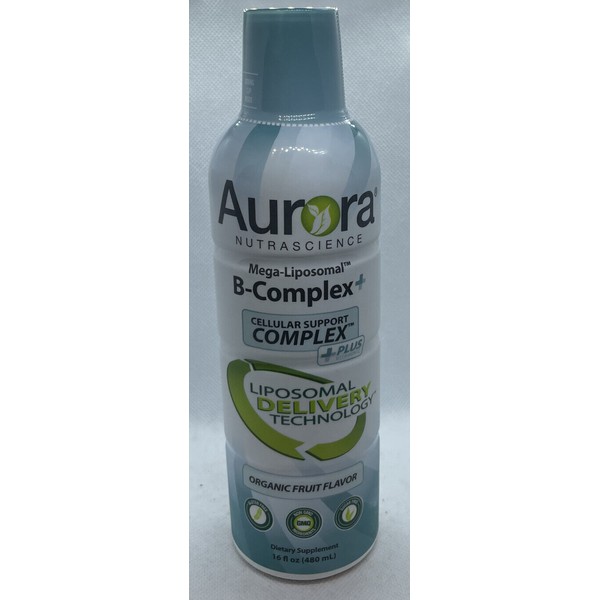 Aurora Nutrascience Mega-Liposomal B-Complex+ [Organic Fruit Flavor] 16 fl. oz.