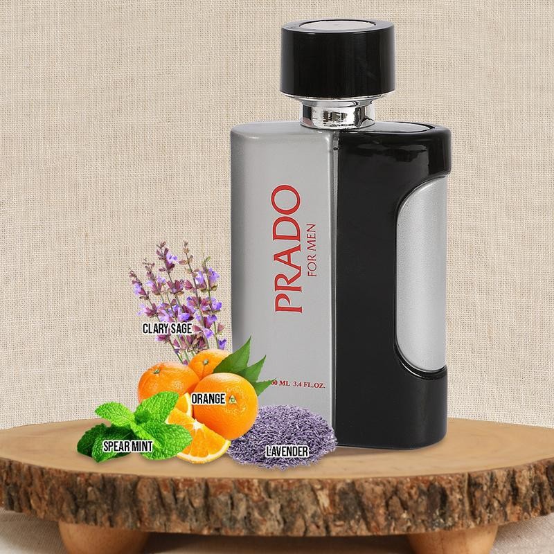 Prado For Men Eau De Parfum 100ml/3.4fl.oz. Natural Spray Cologne