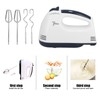 Hand Mixer Portable 7 Gears Lightweight White Stainless Steel Electric