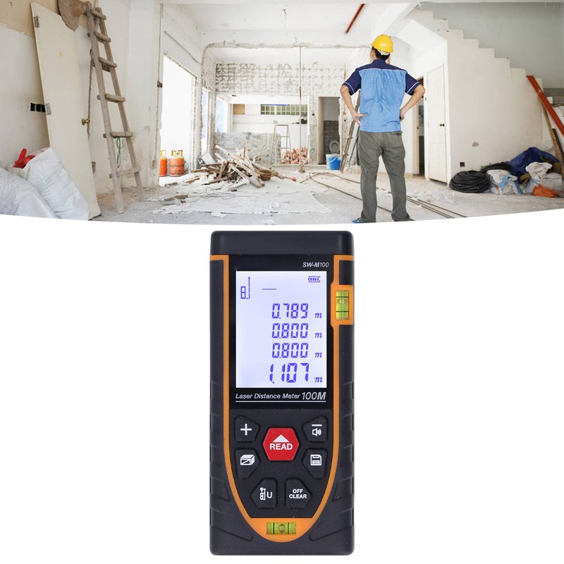 Laser Distance Meter High Accuracy Infrared HD LCD ABS Shell