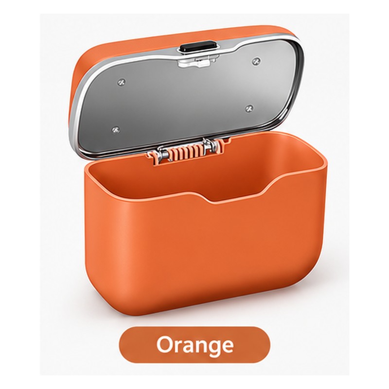 Car Trash Can with Press Lid – Hanging ABS Interior