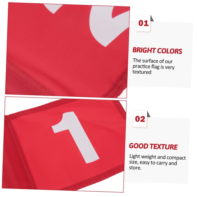 SUPVOX 2pcs Portable Golf Course Practice Flags Set High Accessories