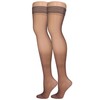 Truform Sheer Compression Stockings, 15-20 mmHg, Women's Thigh High Length,
