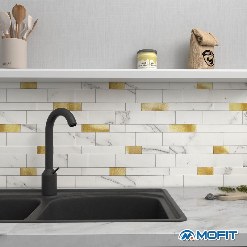 MOFIT Backsplash Tile for Kitchen Peel and Stick Stone Matte