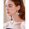 Silver Leaf Earrings Silver Dangle Earrings for Women Romantic Boho