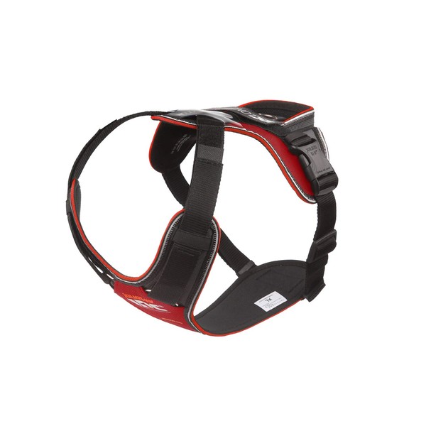 IDC Longwalk Harness, Red/Grey, Size: XL