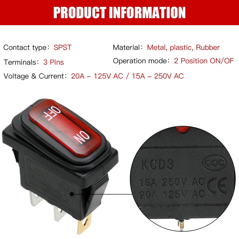 GREHUA On Off Power Switch for Razor Electric Scooter E300