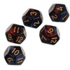 Yourandoll 10pcs Polyhedral Dice D12 Dice 12 Dice for Dungeons