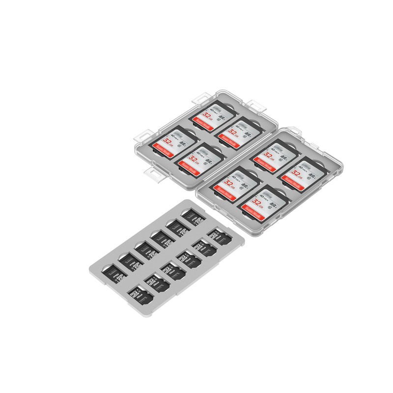 Flashwoife, 8 x SDHC + 12 x MicroSD Storage Memory