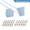 6-Pin Connector Kit for 14-20AWG 2.13 mm Accurate Diameter for