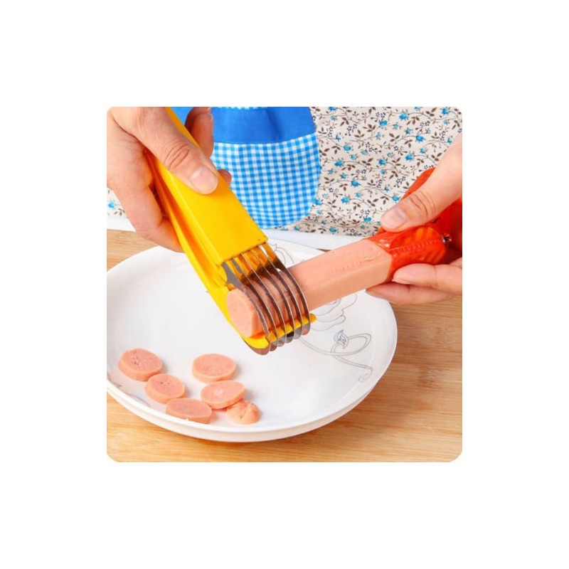 Banana Slicer Stainless Steel Slicer Fruit Peeler Pepperoni Slicer Handheld