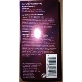 No7 No. 7 LITTLE BOX OF BEAUTY (.33 oz. Gel Nail Color and .13 oz Moisture Lipstick)