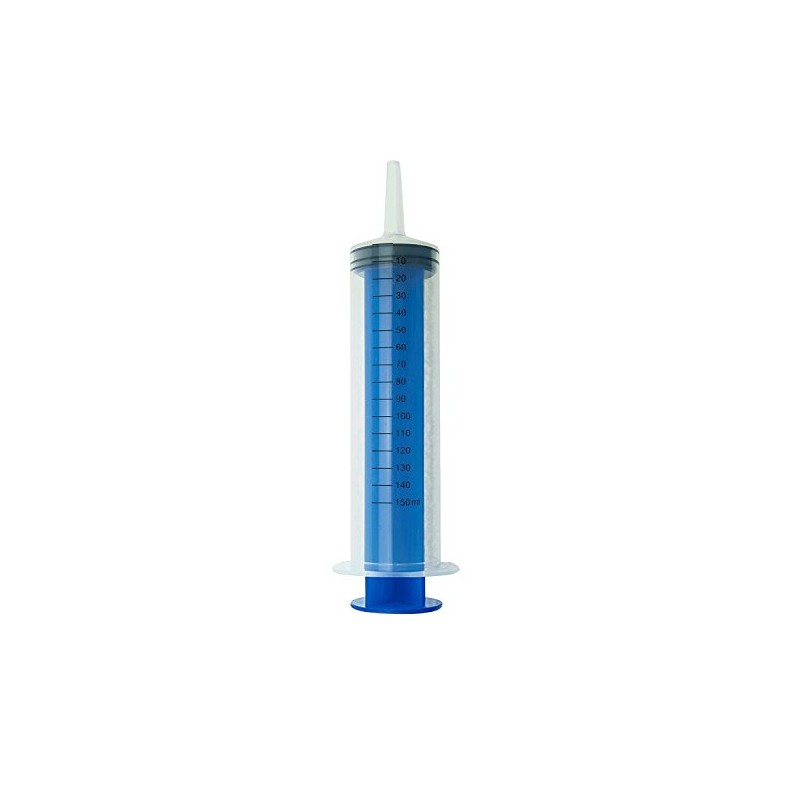 YouHuGu 150ML Large Big Plastic Hydroponics Nutrient Measuring Syringe