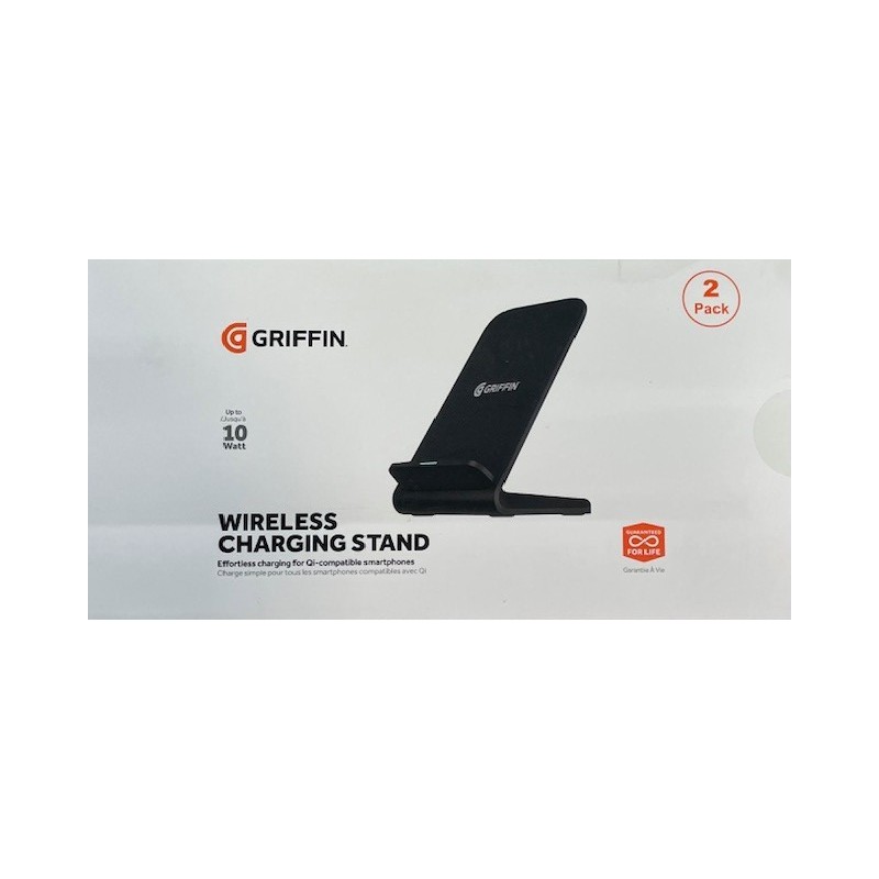 GRIFFIN 10W Wireless Charging Stand (TWO Pack) - Slate Gray