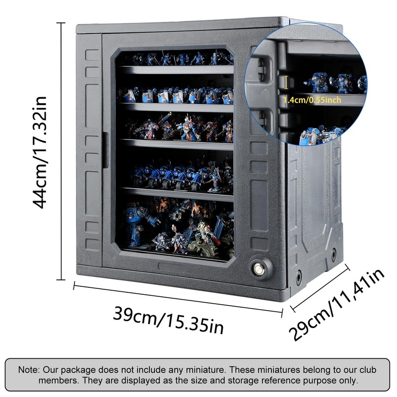Jucoci Miniatures Storage Case Miniatures Transport Case (Large Size with