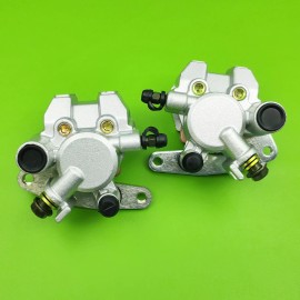 LYK Front Right Left Brake Calipers For 99-08 Honda Sportrax 400 TRX400EX With Pads