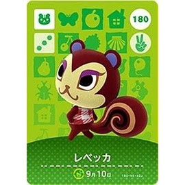 Animal Crossing Amiibo Card Vol. 2 [180] Rebecca