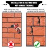 Farady Stainless Steel Brick Wall Clips for Hanging Outdoors Heavy