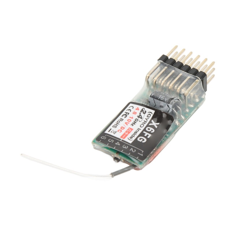 RC Transmitter Black 2.4G 6CH Sensitive Remote Controller With Receiver