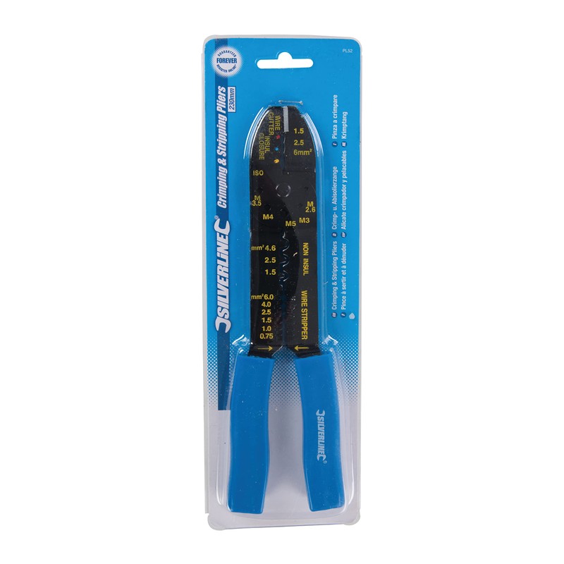 Silverline Crimping & Stripping Pliers 230mm (PL52)
