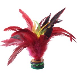 Wwyan Colorful Badminton Kick Shuttlecock Fadeless Colorful Feathers Chinese Shuttlecock Adults, Chinese Jianzi Foot Feather Sports Toy for Indoor and Outdoor Tennis and Racquet Sports(20cm