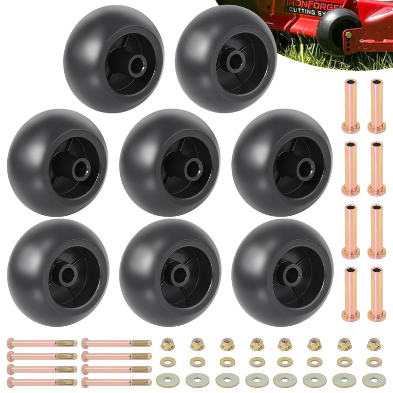 CheeMuii 8 Pack Lawn Mower Deck Wheel Kit Heavy-duty Mower
