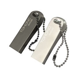 USB Stick 64 GB 2 Pack, Memory Stick 64 GB Waterproof Pen Drive Metal Memory Stick USB 2.0 64 GB Flash Drive with Keyring for PC, Laptop, Smart TV, Speaker, Car, etc