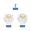 sourcing map Bathroom Faucet Knobs Replacement, 4Pcs Acrylic Hot and