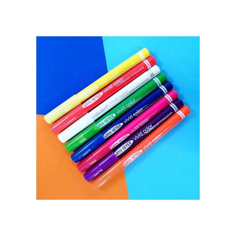 Miss Seven Delineadores Neon (8 Piezas )