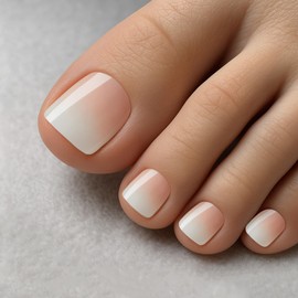 MELLIEX Pack of 120 False Toenail Tips, 12 Sizes Artificial Toenails for Press-on, Full Coverage, Square Foot Press on Nails for Women and Girls