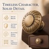 Antique Brass Cabinet Handle, Vintage Drawer Pull for Cabinets, Wardrobes,