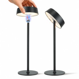 Rechargeable Table Lamp, Cordless Lamp, Battery Operated, Touch Control Dimmable, 3 Color Temperatures RGB, LED Memory Function, Outdoor Waterproof Wireless Lamp, Restaurant Dining Patio Kitchen