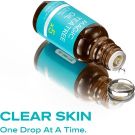 Aceite Facial Clarificante De Árbol De Té Para Piel Grasa Y Sensible. Cuidado Diario Ligero Con Árbol De Té. Cuidado Vegano Coreano Que Equilibra La Piel. 22 Ml (0.7 Fl Oz).