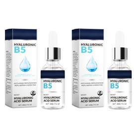 2 Stück B5 Serum, Vitamin B5 & Hyaluronic Acid Serum, Straffendes Facial Serum, Anti Aging Gesichtsserum, Reduziert Feine Linien, Spendet Feuchtigkeit und Versorgt Sie mit Nährstoffen