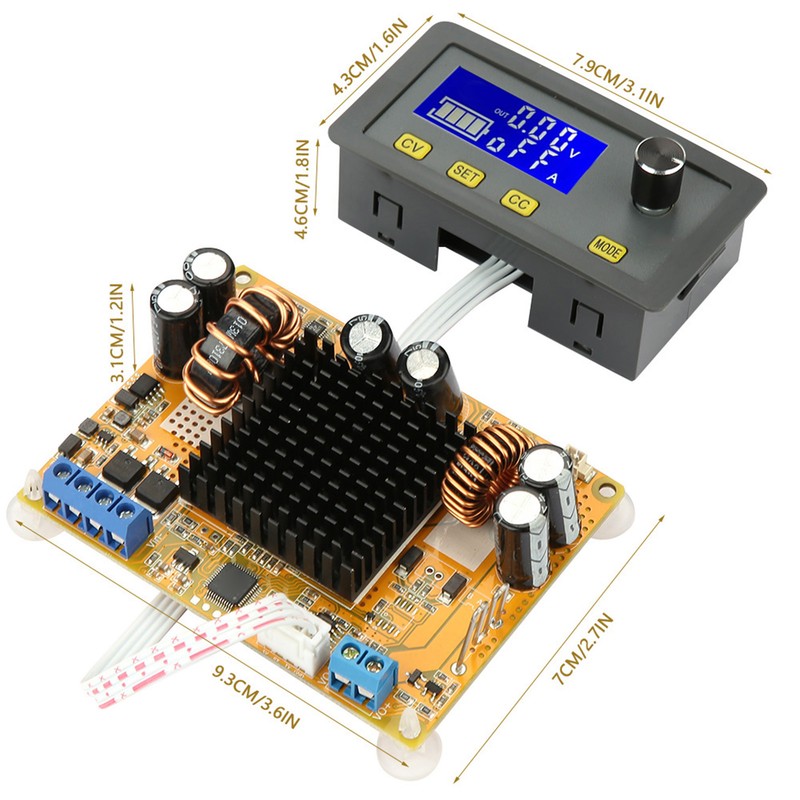 DCDC Adjustable 5A LCD Digital Automatic Stepup Stepdown Voltage Module