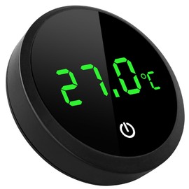 Fish Tank Thermometer Digital Aquarium Thermometer Mini Wireless Touch LED Display ±1°C Tropical Thermograph Reptile Tank Accessories for Monitoring Fish Turtle Reptile Glass Water Tank Temperature