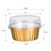 50 Set Disposable Cupcake Wrappers Cupcake Muffin Liners with Lids,