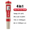 4-in-1 Digital Water Quality Tester for pH, TDS, EC &