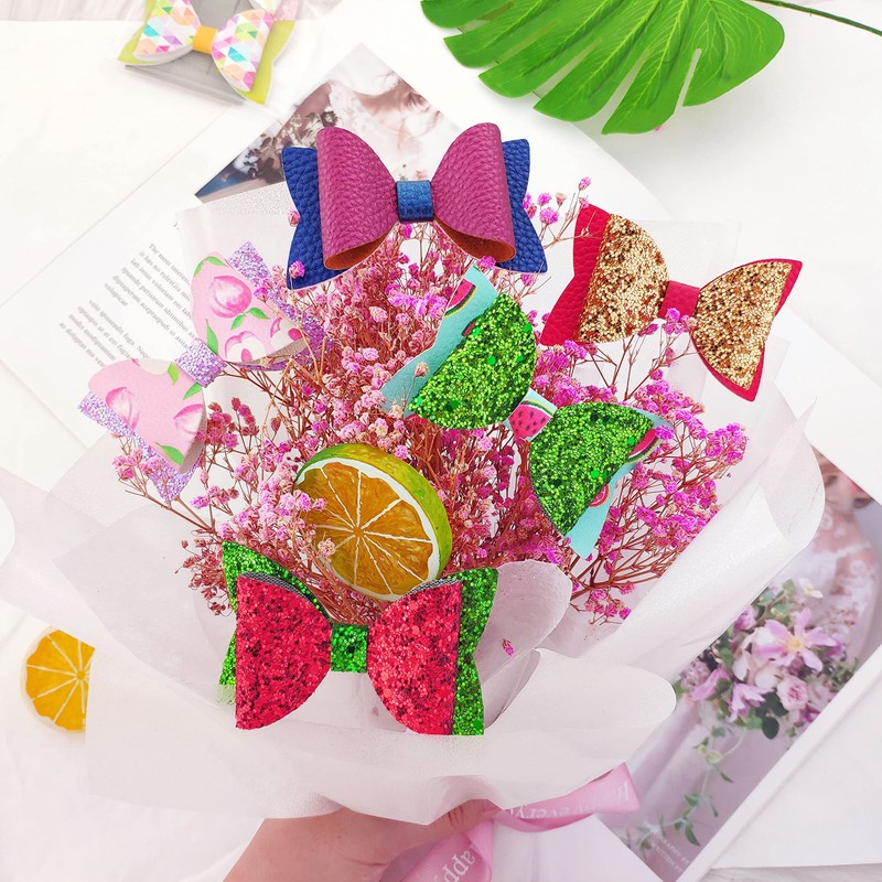 AOUXSEEM 50 Set【Random Colors】 Bows Making Kit for Beginners, Pre