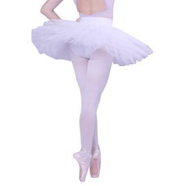 woosun Ladies Professional Ballet Tutu Adult 5Layers Organdy Platter Dance Costume Tutus Skirt