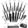 PrinChef Knife Set, 19 Pcs Rust Proof Knives Set for
